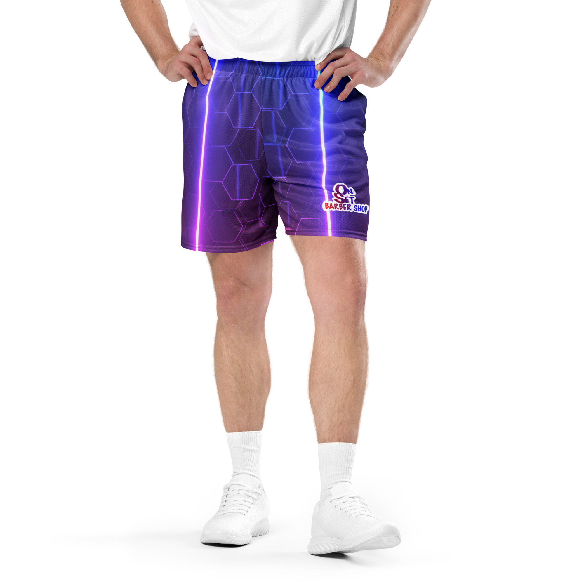 ON SET TEAM Unisex mesh shorts